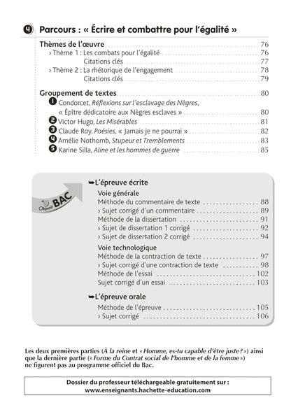 BiblioLycée - Déclaration des droits de la femme et de la citoyenne, de Gouges - BAC 2025