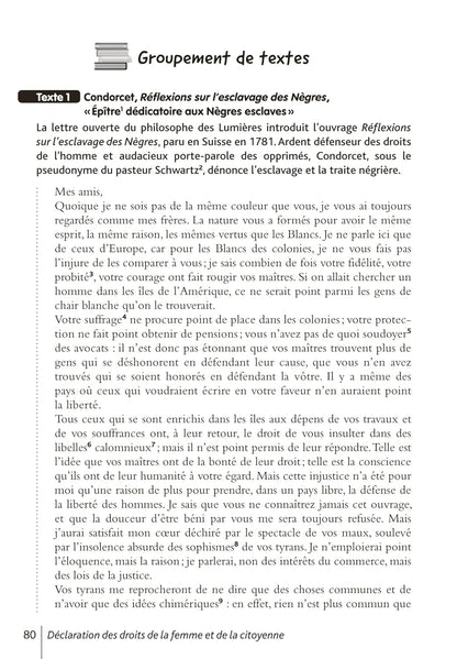 BiblioLycée - Déclaration des droits de la femme et de la citoyenne, de Gouges - BAC 2025