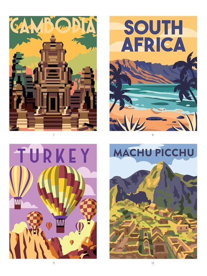 Tour du monde - 40 coloriages mystère
