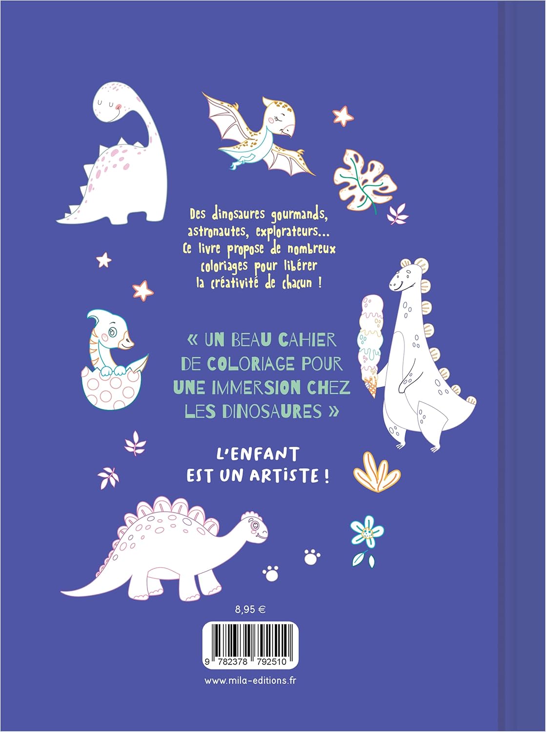 Mon beau carnet de coloriage : Dinosaures