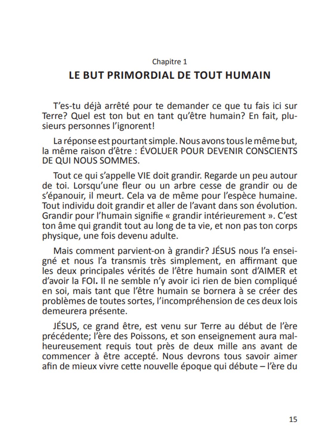 ECOUTE TON CORPS
