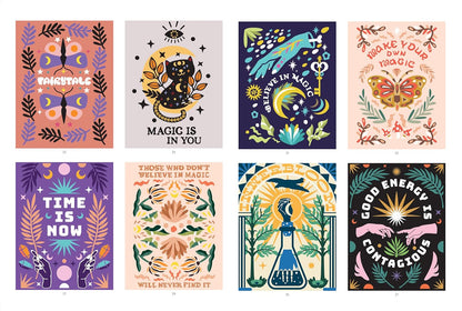 Énergies & divination : 40 coloriages mystère