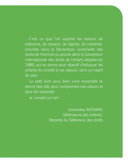 Le petit livre pour bien vivre ensemble