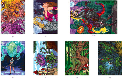 Coloriages mystères - Mondes fantastiques