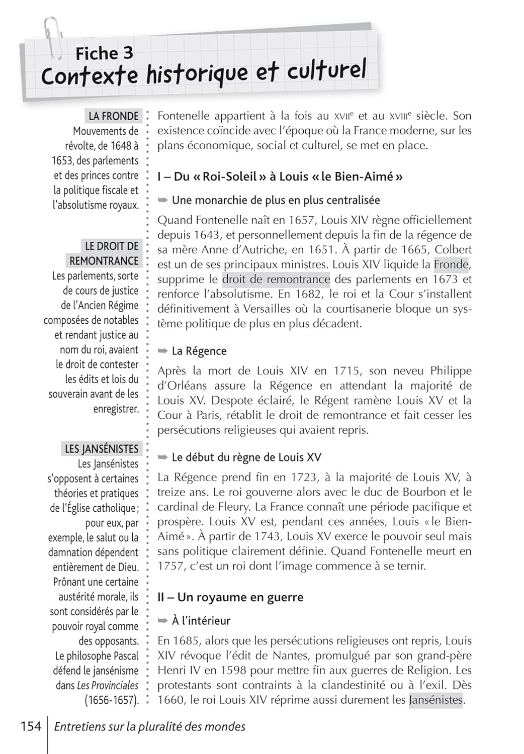 BiblioLycée - Entretiens sur la pluralité des mondes, Fontenelle - BAC 2026