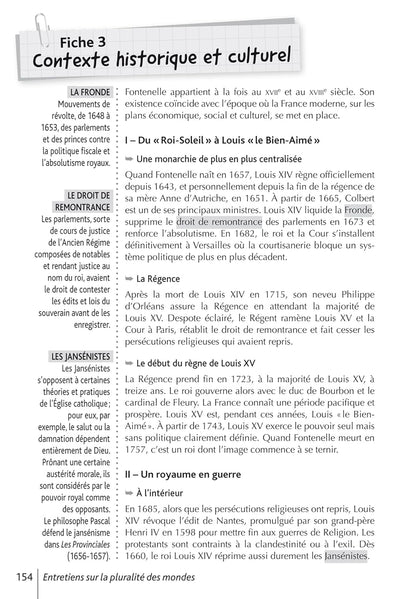 BiblioLycée - Entretiens sur la pluralité des mondes, Fontenelle - BAC 2026