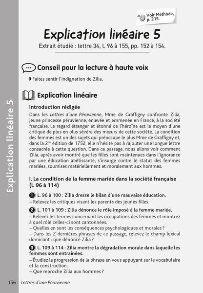 BiblioLycée - Lettres d'une Péruvienne, de Graffigny - BAC 2026