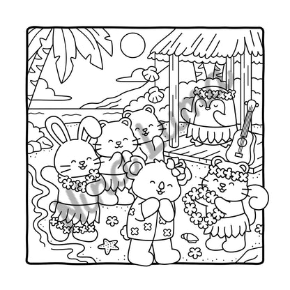 Snuggly friends - Les bons moments de la vie - Coloriages mignons et cocooning - Cosy colo