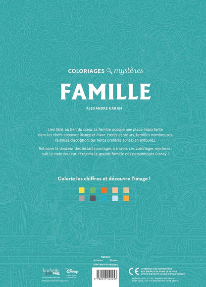 Coloriages mystères Disney - Famille