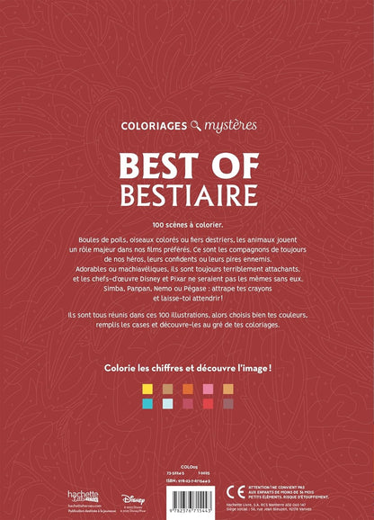 Coloriages mystères Disney - Best of Bestiaire