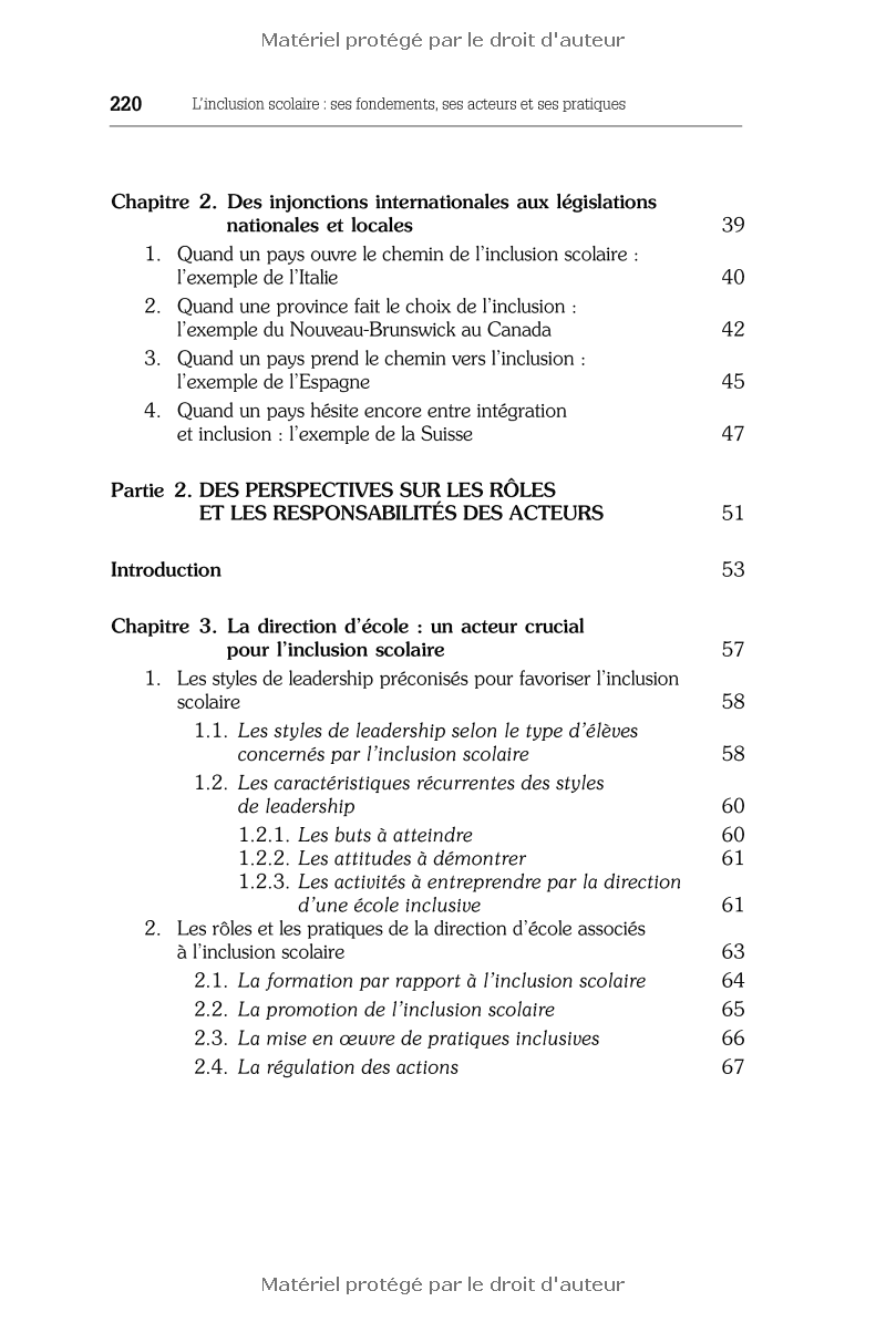 L'inclusion scolaire