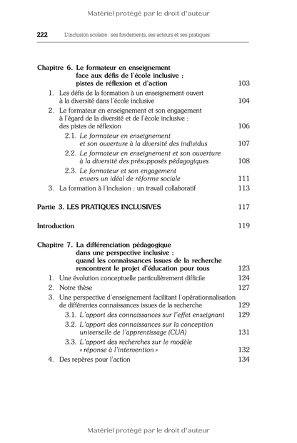 L'inclusion scolaire