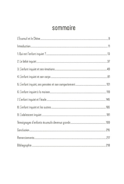Mon enfant inquiet