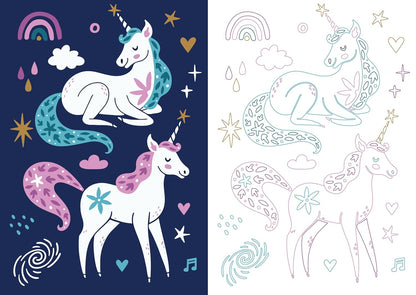 Mon beau carnet de coloriage : Licornes
