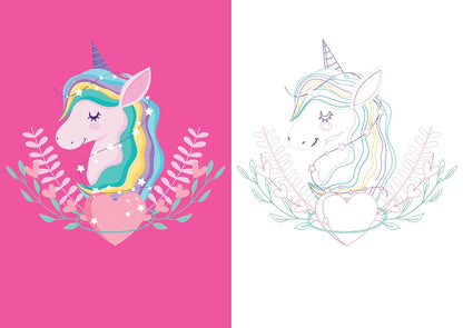 Mon beau carnet de coloriage : Licornes