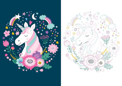 Mon beau carnet de coloriage : Licornes
