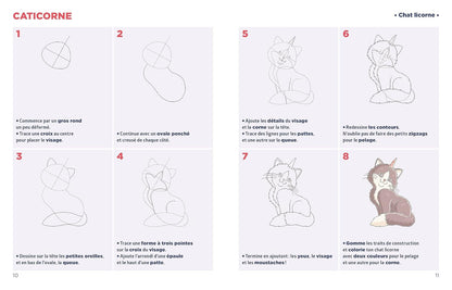 Simplissime Le livre pour dessiner les licornes et compagnie le plus facile du monde