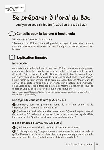 BiblioLycée - Manon Lescaut, Abbé Prévost (BAC 1res générale et Technologiques) - BAC 2025