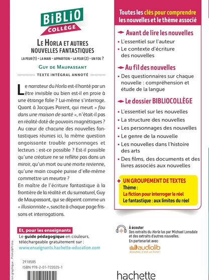 BiblioCollège - Le Horla et autres nouvelles fantastiques, Maupassant