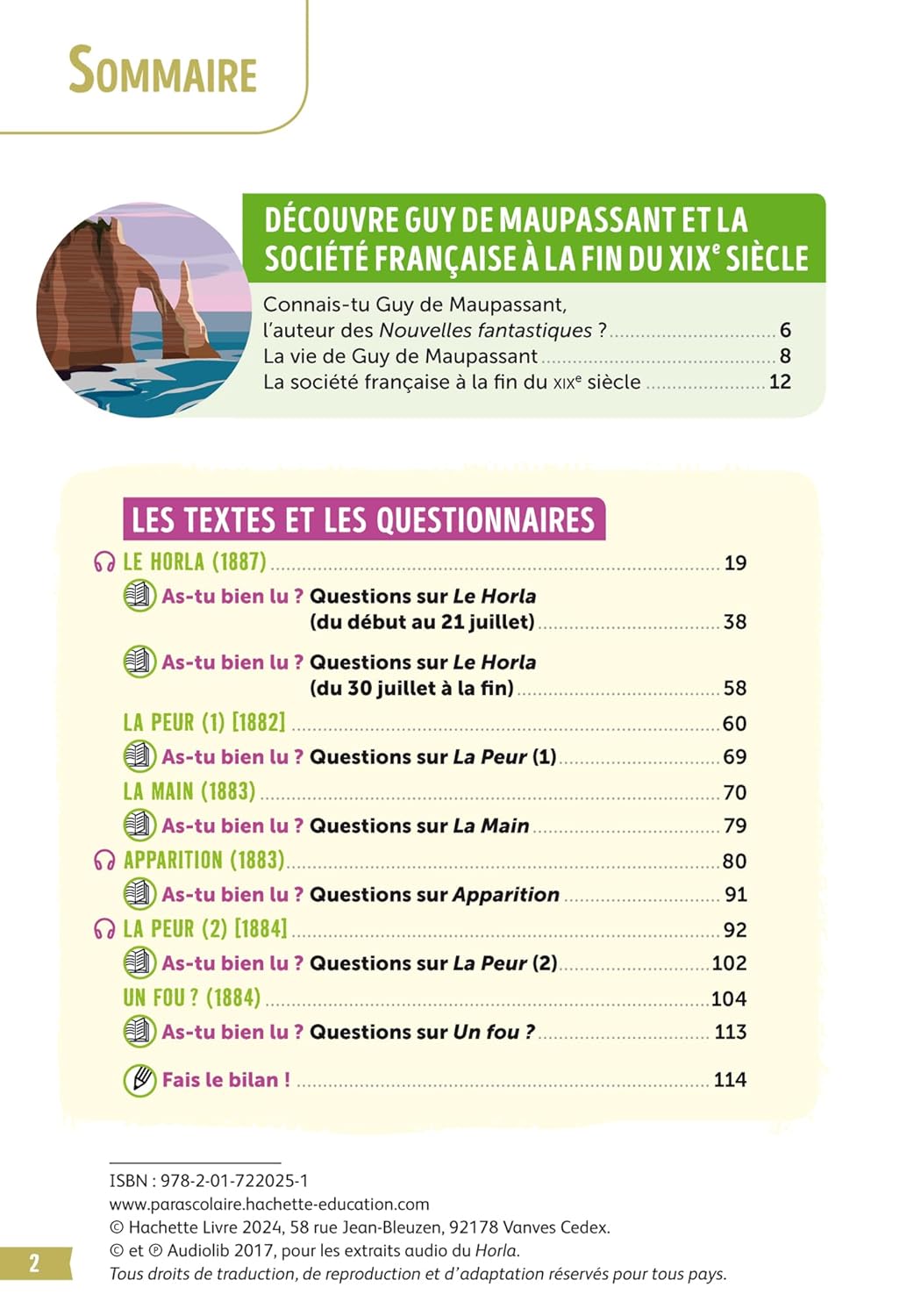 BiblioCollège - Le Horla et autres nouvelles fantastiques, Maupassant