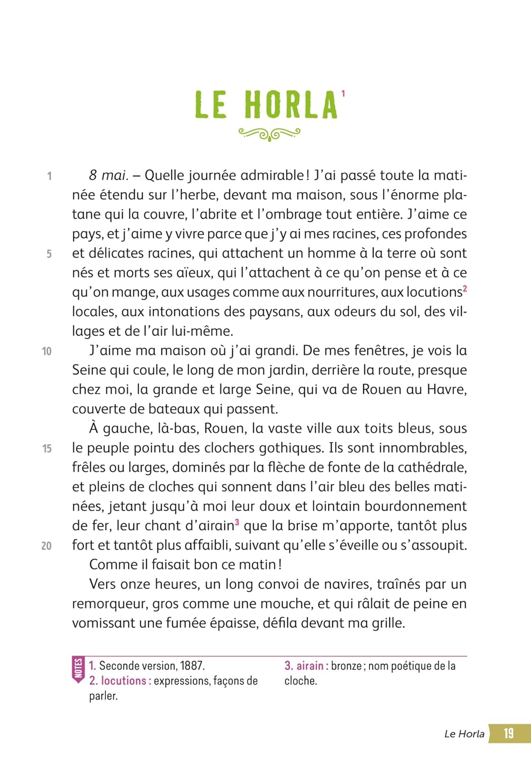 BiblioCollège - Le Horla et autres nouvelles fantastiques, Maupassant