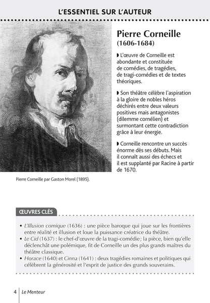 BiblioLycée - Le menteur, Corneille - BAC 2025