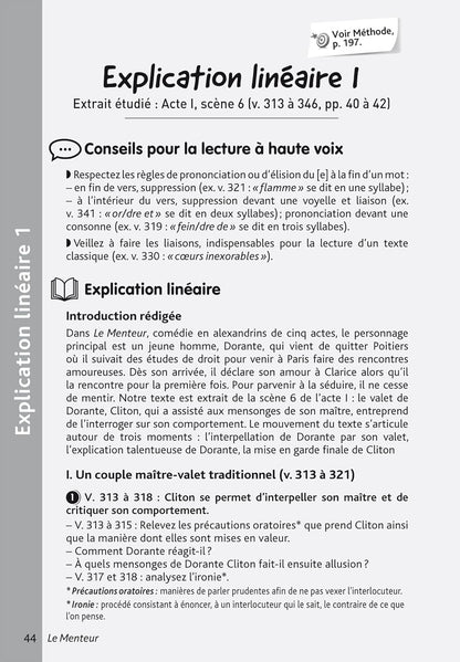 BiblioLycée - Le menteur, Corneille - BAC 2025