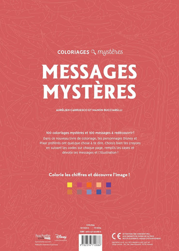 Coloriages mystères Disney - Messages mystères