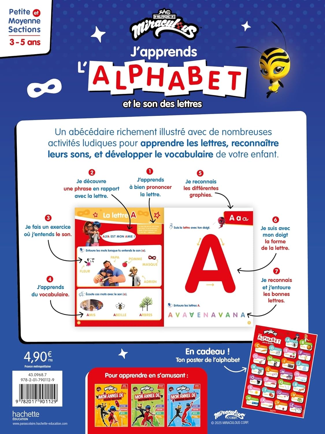 Miraculous -  J'apprends l'alphabet et le son des lettres