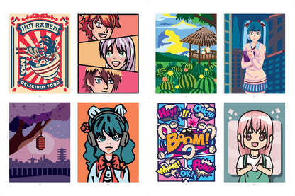 Univers mangas : 40 Coloriages mystère