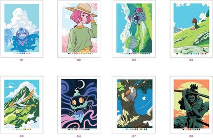 Coloriages mystères - Mangas
