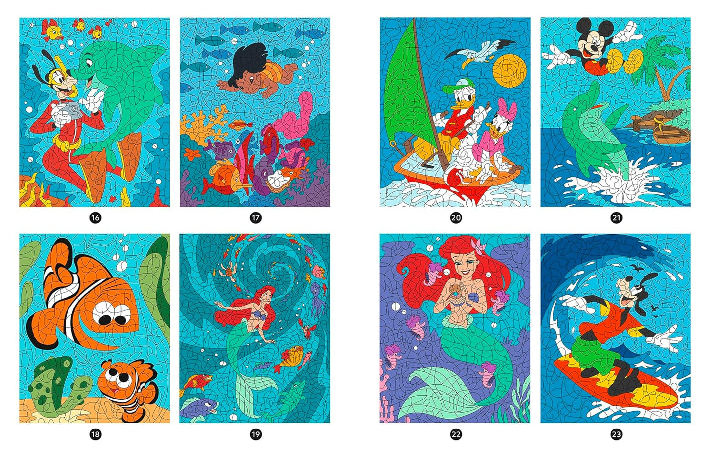 DISNEY - Mes Coloriages Magiques - Mystères (7+) - La Mer