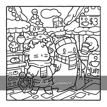 Noël Spooky - Jade Summer - Coloriages cosy qui font trop peur pour adultes - Cosy colo
