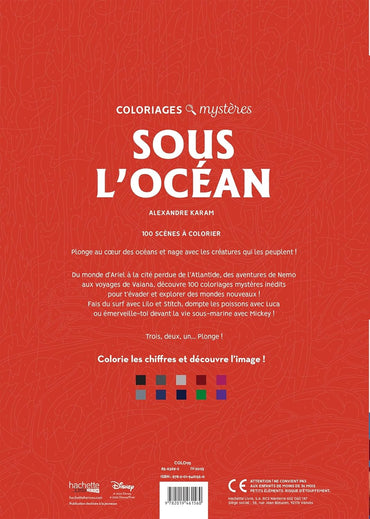 Coloriages mystères Disney - Sous l'océan