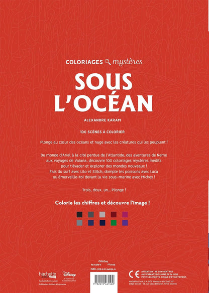 Coloriages mystères Disney - Sous l'océan