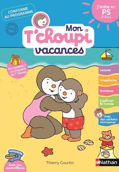 Mon Tchoupi Vacances J'entre en PS 2-3 ans