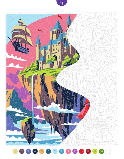 Paysages enchantés - 45 coloriages mystères