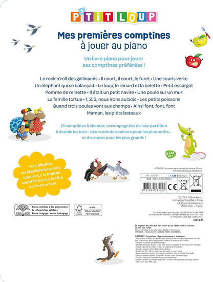 MON LIVRE PIANO P'TIT LOUP - MES 1ERES COMPTINES