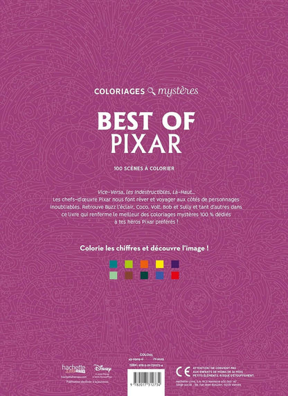 Coloriages mystères Disney - Best of Pixar