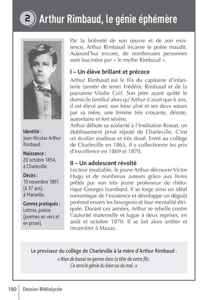 Bibliolycée - Poésies (dont les Cahiers de Douai), Arthur Rimbaud