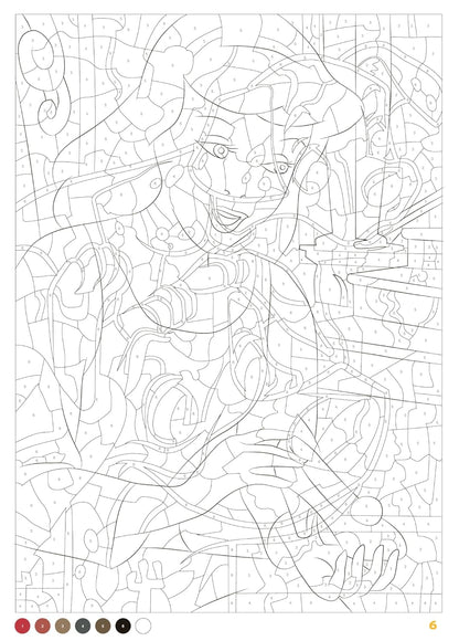Coloriages mystères Disney - Portraits (trompe l'oeil)