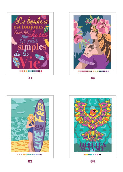 Coloriages mystères - Pensées positives