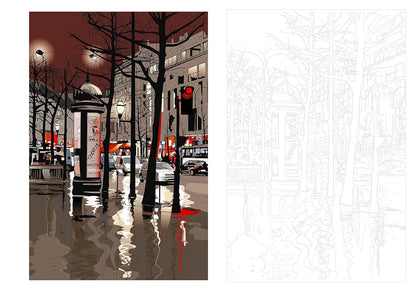 Paris carnet coloriages cartes postales