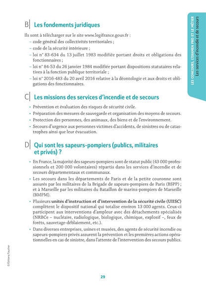 Réussite Concours Sapeur-pompier professionnel/caporal - 2025-2026 - Préparation complète