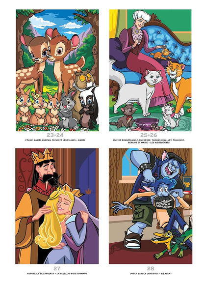 Coloriages mystères Disney - Portraits de famille