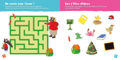 Mon livre d'activités P'tit Loup - A l'école