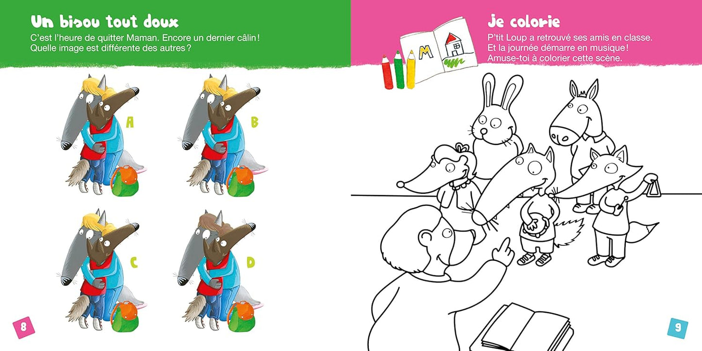 Mon livre d'activités P'tit Loup - A l'école