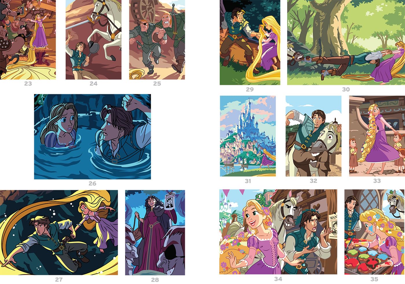 Coloriages mystères spécial film - Raiponce