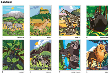 Coloriages mystères - Safari