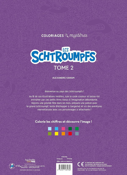 Coloriages mystères - Schtroumpfs Tome 2